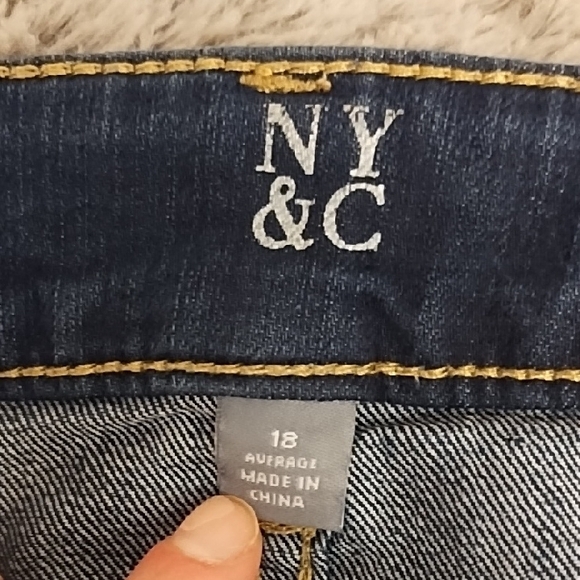 New York & Company Navy Skinny Jeans - Picture 2 of 10